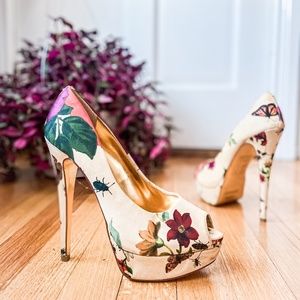 Ted Baker Carlina Floral Peep Toe